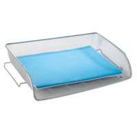 Portacorrispondenza Mesh 35 x 6,5 x 29 cm rete metallica argento - 11612