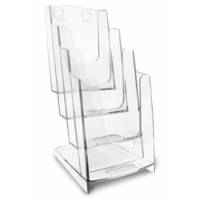 Portadepliant modulare 4 tasche 1,3 di A4,11,5 x 26,5 x 18,4 cm - 13402