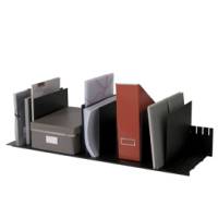 Portariviste 10 separatori mobili 80,2 x 27,5 x 21 cm nero - 11617