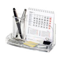 Portatutto da scrivania acrilico 20 x 12 x 10 cm trasparente - 12502