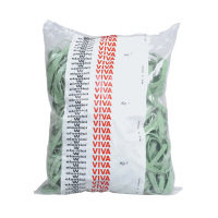 Elastico fettuccia - Ø 12 cm x 0,8 cm - verde - sacco da 1 kg - Viva - F8X120 - 8014035000661 - DMwebShop
