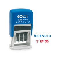 Timbro Mini Dater S160/L1 Datario + Ricevuto - 4 mm - autoinchiostrante - Colop - S160/L2 - 9004362305385 - DMwebShop