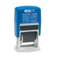 Timbro Mini Info S120/W Polinomio - 12 diciture 4 mm - autoinchiostrante - Colop - S120/W-BLS - 9004362348795 - DMwebShop