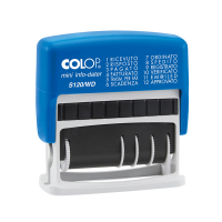 Timbro Mini Info Dater Datario + Polinomio - 12 diciture 4 mm - autoinchiostrante - Colop