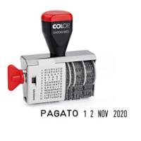 Timbro 04000/WD datario + Polinomio - 12 diciture 4 mm - Colop - 04000WD.BLS - 9004362302353 - DMwebShop