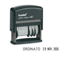 Timbro Printy Dater Eco 4817 Datario + Polinomio - 3,8 mm - autoinchiostrante - Trodat - 80363. - 9008056787648 - DMwebShop