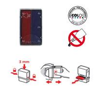 Tampone di ricambio E/12/2 - rosso-blu - conf. 5 pezzi - Colop - E12.BIC - DMwebShop