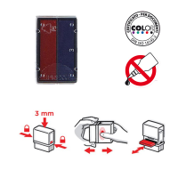 Tampone di ricambio E/12/2 - rosso-blu - conf. 5 pezzi - Colop - E12.BIC - DMwebShop