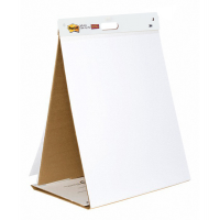 Blocco-Lavagna da tavolo Super Sticky autoportante - 20 fogli - in carta riciclata - 58,4 x 50,8 cm - bianco - Post-it 7100171586