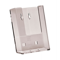 Portadepliant da parete - tasca 1/3 A4 - trasparente - conf. 10 pezzi - Studio T - 1002079 - DMwebShop