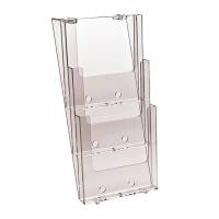 Portadepliant da parete triplo - 3 tasche A4 - trasparente - Studio T - 1002053 - DMwebShop