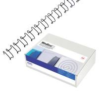 Dorsi spirale IbiWire - metallo - 21 anelli - 14 mm - argento - scatola 100 pezzi - GBC - IB161438 - 13465161438 - DMwebShop
