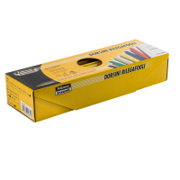 Dorsetti tondi per rilegatura - 6 mm - giallo - scatola 50 pezzi - Fellowes - D106GI - 8015687018585 - DMwebShop