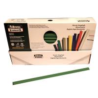 Dorsetti tondi per rilegatura - 8 mm - verde - scatola 50 pezzi - Fellowes - D108VE - 8015687018622 - DMwebShop