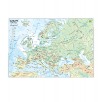 Carta geografica Europa - scolastica - plastificata - 297 x 420 mm - Belletti - BS03P - 9788881462902 - DMwebShop