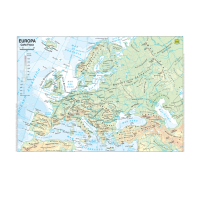 Carta geografica Europa - scolastica - plastificata - 297 x 420 mm - conf. 20 pezzi - Belletti - BS03P - 56944A - DMwebShop