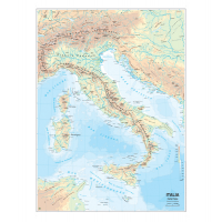Carta geografica Italia - scolastica - murale - Belletti - MS01PL/02 - 9788881462667 - DMwebShop