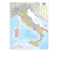 Carta geografica Italia amministrativa e stradale - murale - 97 x 122 cm - Belletti - M08PL/07 - 9788881465323 - DMwebShop
