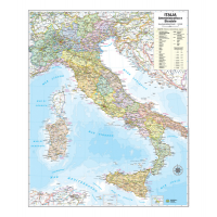 Carta geografica Italia amministrativa e stradale - murale - 67 x 85 cm - Belletti - M06PP/07 - 9788881465361 - DMwebShop