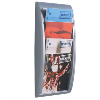 Espositore da parete Quick Fit System - 4 tasche A4 verticali - grigio - Paperflow - K540615 - 3660141239645 - DMwebShop