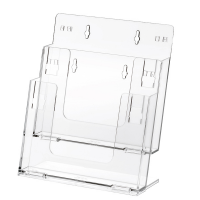 Portadepliant componibile - da banco e parete - 2 tasche A4 - conf. 2 pezzi - Lebez - 5027 - 8007509050279 - DMwebShop