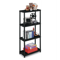 Scaffale 3060/4 - PPL - 4 ripiani - 60 x 30 x 132 cm - nero - Terry - 1001610 - 8005646016103 - DMwebShop