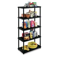 Scaffale 4080/5 - PPL - 5 ripiani - 80 x 40 x 173,4 cm - nero - Terry - 1001895 - 8005646012518 - DMwebShop