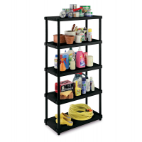 Scaffale 4080/5 - PPL - 5 ripiani - 80 x 40 x 173,4 cm - nero - Terry - 1001895 - 8005646012518 - DMwebShop