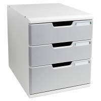 Cassettiera Modulo A4 - 28,8 x 32 x 35 cm - 3 cassetti - grigio-granito - Exacompta - 325041D - 9002493422377 - DMwebShop