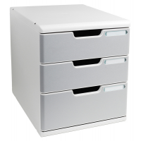 Cassettiera Modulo A4 - 28,8 x 32 x 35 cm - 3 cassetti - grigio-granito - Exacompta - 325041D - 9002493422377 - DMwebShop