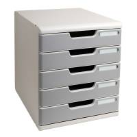 Cassettiera Modulo A4 - 28,8 x 32 x 35 cm - 5 cassetti - grigio-granito - Exacompta - 301041D - 9002493023918 - DMwebShop