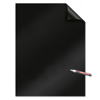 Fogli elettrostatici Magic Chart - 60 x 80 cm - nero - rotolo da 25 pezzi - Legamaster 159200