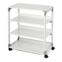 Mobile-carrello Multifunzione System 88 - 75 x 43,2 x 87,9 cm - 4 ripiani - con ruote - grigio - Durable - 3711-10 - 4005546301846 - DMwebShop