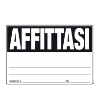 Cartello - AFFITTASI - 24 x 33 cm - colori assortiti - Edipro - E9203 - 8023328920302 - DMwebShop