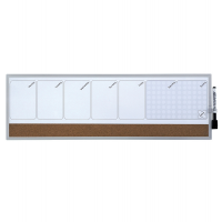 Organizer magnetico con calendario settimanale - 58,5 x 19 cm - orizzontale - Nobo 1903780