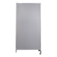 Paretina divisoria - 80 x 40 x 170 cm - policarbonato-acciaiogrigio chiaro - Serena Group WAL804017G