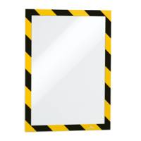 Cornice adesiva Duraframe Security A4 - pannello magnetico - 21 x 29,7 cm - giallo-nero - conf. 2 pezzi - Durable - 4944-130 - 4005546406541 - DMwebShop