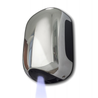 Asciugamani automatico Mini Zefiro - 23,8 x 15,6 x 9,9 cm - 900 W - ABS - cromato - Medial International 704391