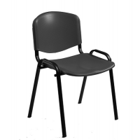 Sedia attesa Dado D5SP - braccioli opzionali - PPL - nero - Unisit - D5SP/NE - 8050043742124 - DMwebShop