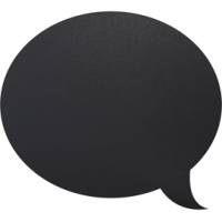 Lavagna da parete Silhouette - 47 x 27,3 cm - forma fumetto - nero - Securit - FB-BUBBLE - 8718226499714 - DMwebShop