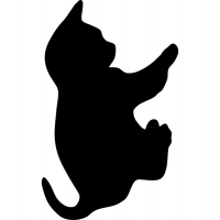 Lavagna da parete Silhouette - 45,5 x 29 cm - forma gatto - nero - Securit - FB-CAT - 8718226493354 - DMwebShop