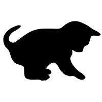 Lavagna da parete Silhouette - 45,5 x 29 cm - forma gatto - nero - Securit - FB-CAT - 8718226493354 - DMwebShop
