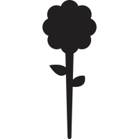 Silhouette Tags - formato fiore - 15 x 25 cm - nero - set 5 pezzi - Securit - TAG-FLOWER-5 - 8718226499011 - DMwebShop