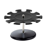 Portatimbri circolare - 10 posti - nero - metallo - Koala - Turikan 7202