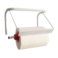 Porta bobina asciugatutto da muro - metallo - bianco - Perfetto - In Factory - 0464H - 98000957905293 - DMwebShop
