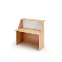Modulo Prestige reception sopralzo-desktop - 120 x 76,1 x 117 cm - ciliegio arabis-bianco - Artexport