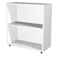 Libreria modulare bassa - a giorno - 76 x 32 x 81,5 cm - bianco - Artexport