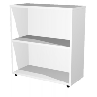 Libreria modulare bassa - a giorno - 76 x 32 x 81,5 cm - bianco - Artexport - LBasL76_3 - DMwebShop