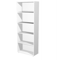 Libreria modulare alta - a giorno - 76 x 32 x 196 cm - bianco - Artexport - LAltL76_3 - DMwebShop