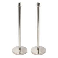 Colonnina segnapercorso cromata Budget altezza - 100 cm - conf. 2 pezzi - Securit - RS-LW-CH - DMwebShop